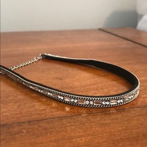 Silver Embellished Choker